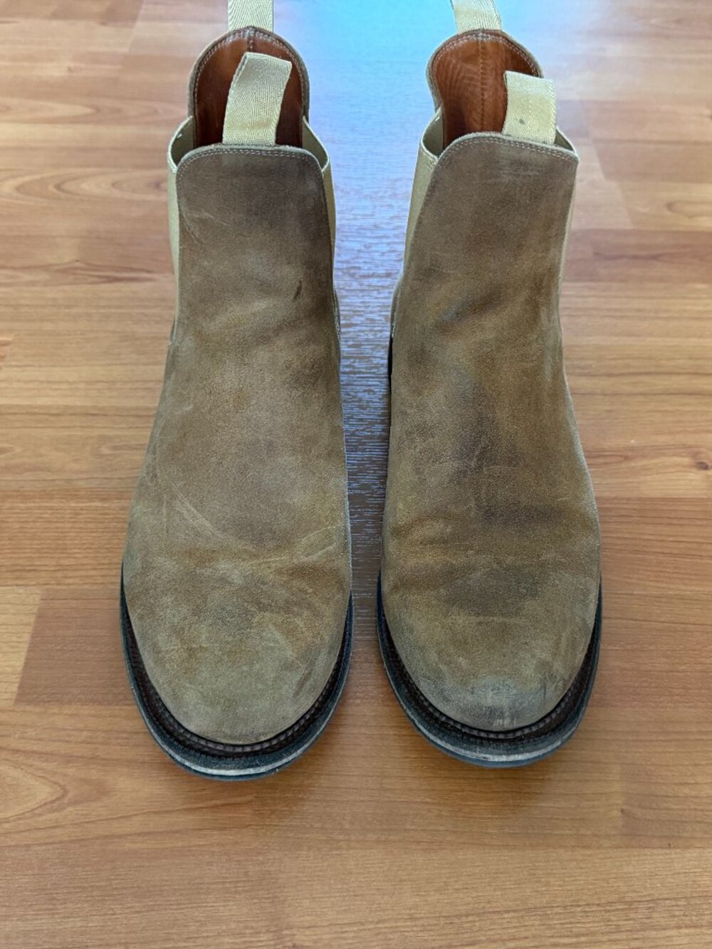 Viberg - Chelsea Boot - Toast Waxy Commander - Size 10